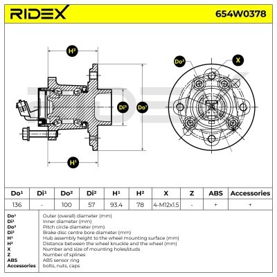 Wheel Bearing RIDEX 654W0378 654W0378 - photo 6
