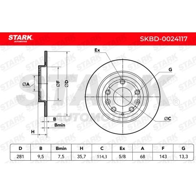Brake Disc Stark SKBD-0024117 SKBD-0024117 - photo 7