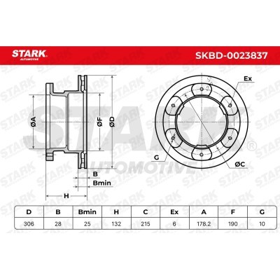 Brake Disc Stark SKBD-0023837 SKBD-0023837 - photo 7