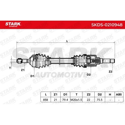 Drive Shaft Stark SKDS-0210948 SKDS-0210948 - photo 7