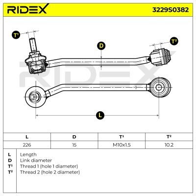Stabilizer Link RIDEX 3229S0382 3229S0382 - photo 7