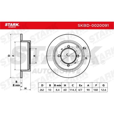 Brake Disc Stark SKBD-0020091 SKBD-0020091 - photo 5