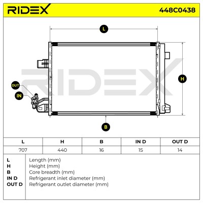 A/C condenser 448C0438 - photo 6