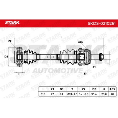Drive Shaft Stark SKDS-0210261 SKDS-0210261 - photo 6