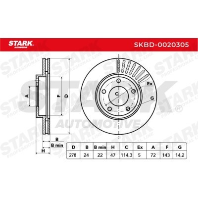 Brake Disc Stark SKBD-0020305 SKBD-0020305 - photo 8