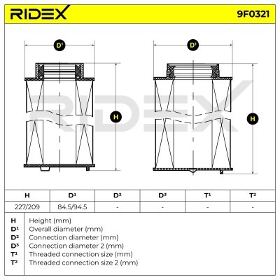 Fuel Filter RIDEX 9F0321 9F0321 - photo 5