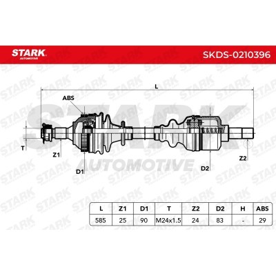 Drive Shaft Stark SKDS-0210396 SKDS-0210396 - photo 5