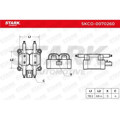 Ignition Coil Stark SKCO-0070260 SKCO-0070260 - photo 6