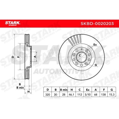 Brake Disc Stark SKBD-0020203 SKBD-0020203 - photo 5