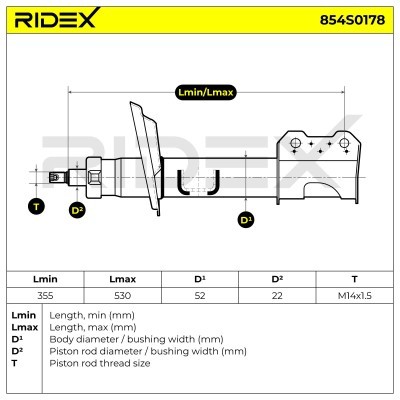 Shock Absorber RIDEX 854S0178 854S0178 - photo 8