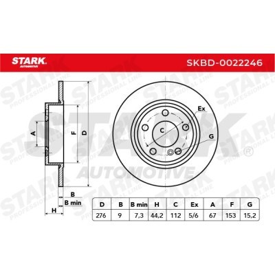 Brake Disc Stark SKBD-0022246 SKBD-0022246 - photo 5