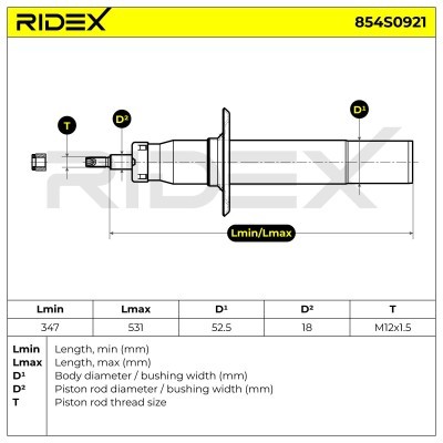Shock Absorber RIDEX 854S0921 854S0921 - photo 5