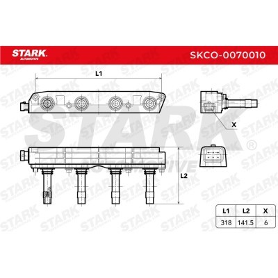 Ignition Coil Stark SKCO-0070010 SKCO-0070010 - photo 4