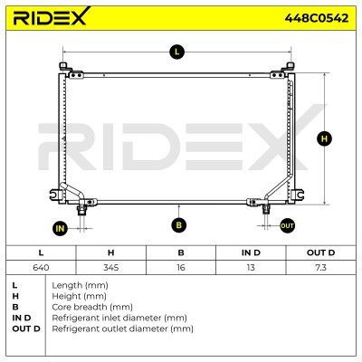 A/C condenser 448C0542 - photo 4