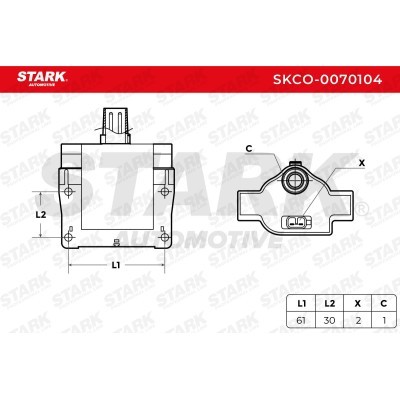 Ignition Coil Stark SKCO-0070104 SKCO-0070104 - photo 2