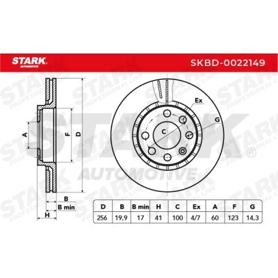 Brake Disc Stark SKBD-0022149 SKBD-0022149 - photo 3