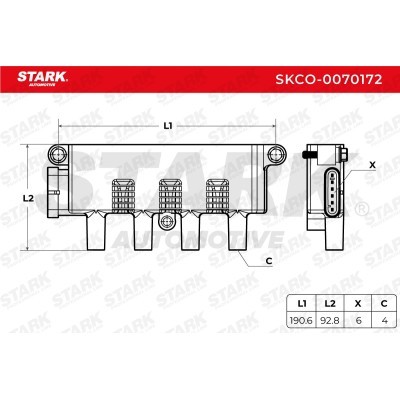 Ignition Coil Stark SKCO-0070172 SKCO-0070172 - photo 5