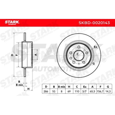 Brake Disc Stark SKBD-0020143 SKBD-0020143 - photo 5