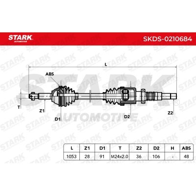 Drive Shaft Stark SKDS-0210684 SKDS-0210684 - photo 7