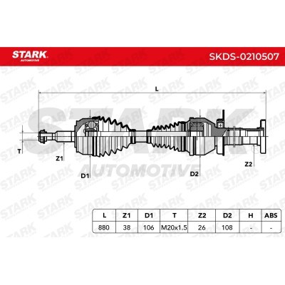 Drive Shaft Stark SKDS-0210507 SKDS-0210507 - photo 7