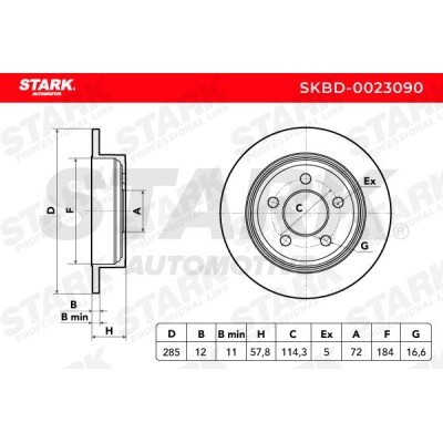 Brake Disc Stark SKBD-0023090 SKBD-0023090 - photo 5