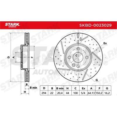 Brake Disc Stark SKBD-0023029 SKBD-0023029 - photo 3