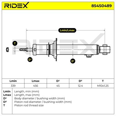 Shock Absorber RIDEX 854S0489 854S0489 - photo 6