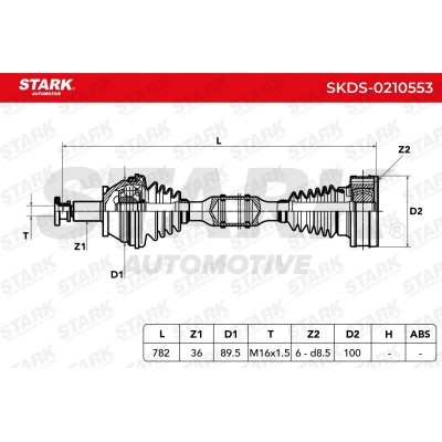 Drive Shaft Stark SKDS-0210553 SKDS-0210553 - photo 6
