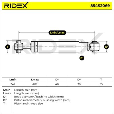 Shock Absorber RIDEX 854S2069 854S2069 - photo 7