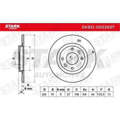 Brake Disc Stark SKBD-0022937 SKBD-0022937 - photo 3