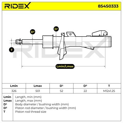 Shock Absorber RIDEX 854S0333 854S0333 - photo 5