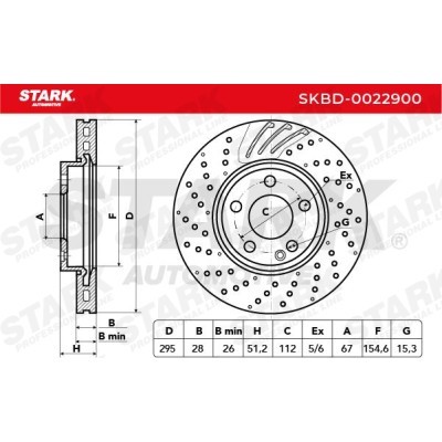 Brake Disc Stark SKBD-0022900 SKBD-0022900 - photo 5