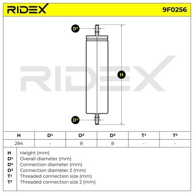 Fuel Filter RIDEX 9F0256 9F0256 - photo 6