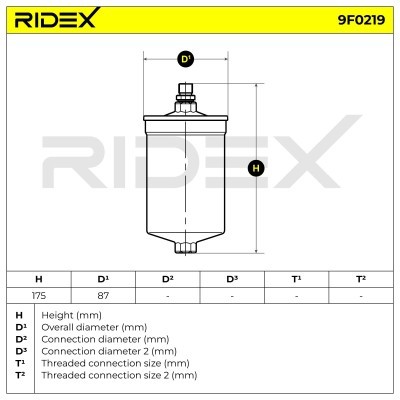 Fuel Filter RIDEX 9F0219 9F0219 - photo 5