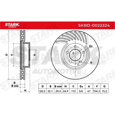 Brake Disc Stark SKBD-0022324 SKBD-0022324 - photo 5