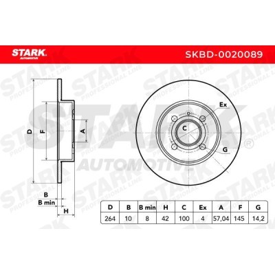 Brake Disc Stark SKBD-0020089 SKBD-0020089 - photo 4