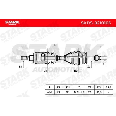 Drive Shaft Stark SKDS-0210105 SKDS-0210105 - photo 8