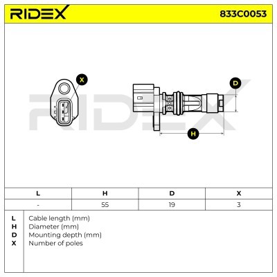 Crankshaft Pulse Sensor RIDEX 833C0053 833C0053 - photo 5