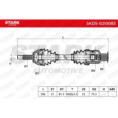 Drive Shaft Stark SKDS-0210083 SKDS-0210083 - photo 7