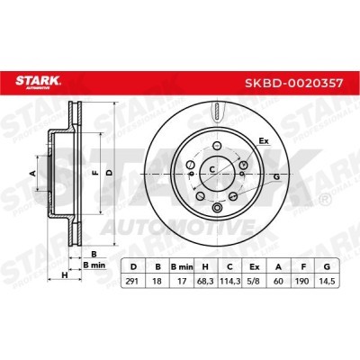 Brake Disc Stark SKBD-0020357 SKBD-0020357 - photo 5