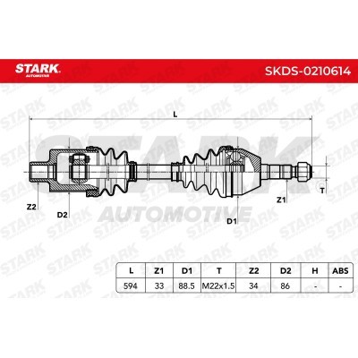 Drive Shaft Stark SKDS-0210614 SKDS-0210614 - photo 7