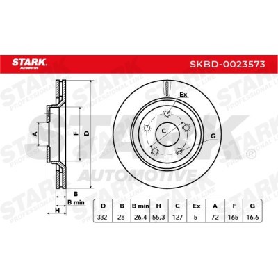 Brake Disc Stark SKBD-0023573 SKBD-0023573 - photo 5