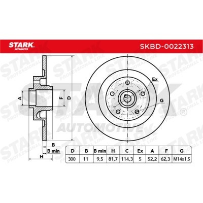 Brake Disc Stark SKBD-0022313 SKBD-0022313 - photo 7