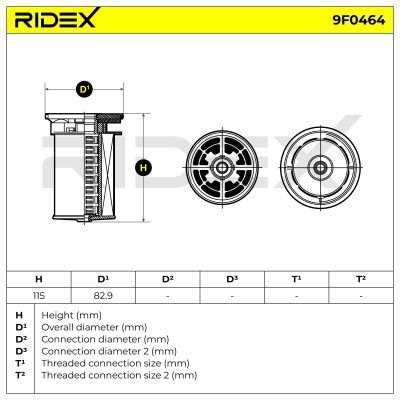Fuel Filter RIDEX 9F0464 9F0464 - photo 5