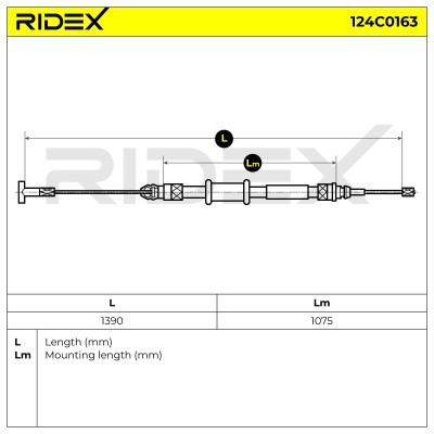 Cable Pull, Parking Brake RIDEX 124C0163 124C0163 - photo 6