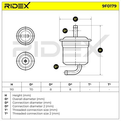 Fuel Filter RIDEX 9F0179 9F0179 - photo 5