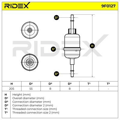 Fuel Filter RIDEX 9F0127 9F0127 - photo 5