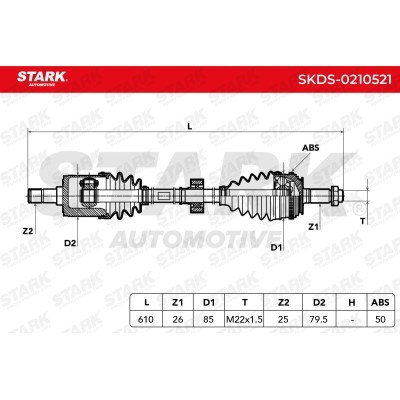 Drive Shaft Stark SKDS-0210521 SKDS-0210521 - photo 7