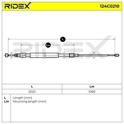 Cable Pull, Parking Brake RIDEX 124C0210 124C0210 - photo 6