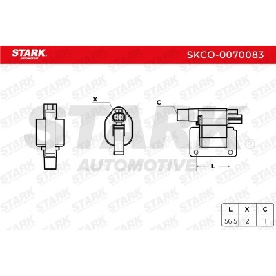 Ignition Coil Stark SKCO-0070083 SKCO-0070083 - photo 3